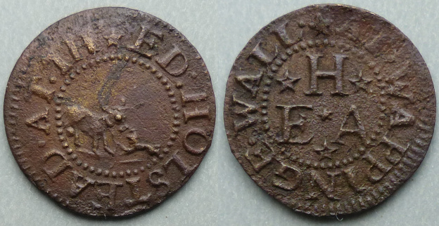Wapping Wall, Ed Holstead farthing token Wapping Wall, Ed Holstead farthing token